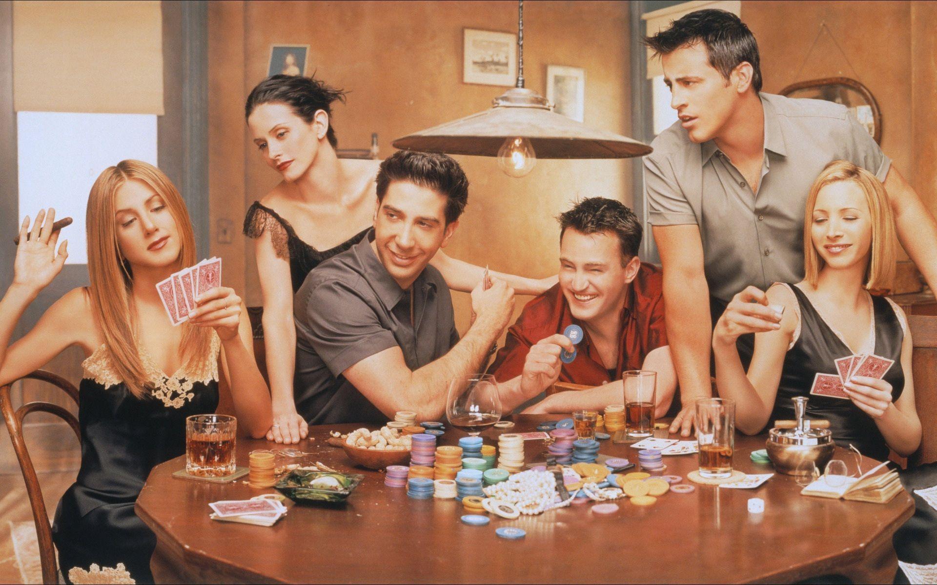 Friends cast partita a poker, 1920x1200 WUXGA, Desktop