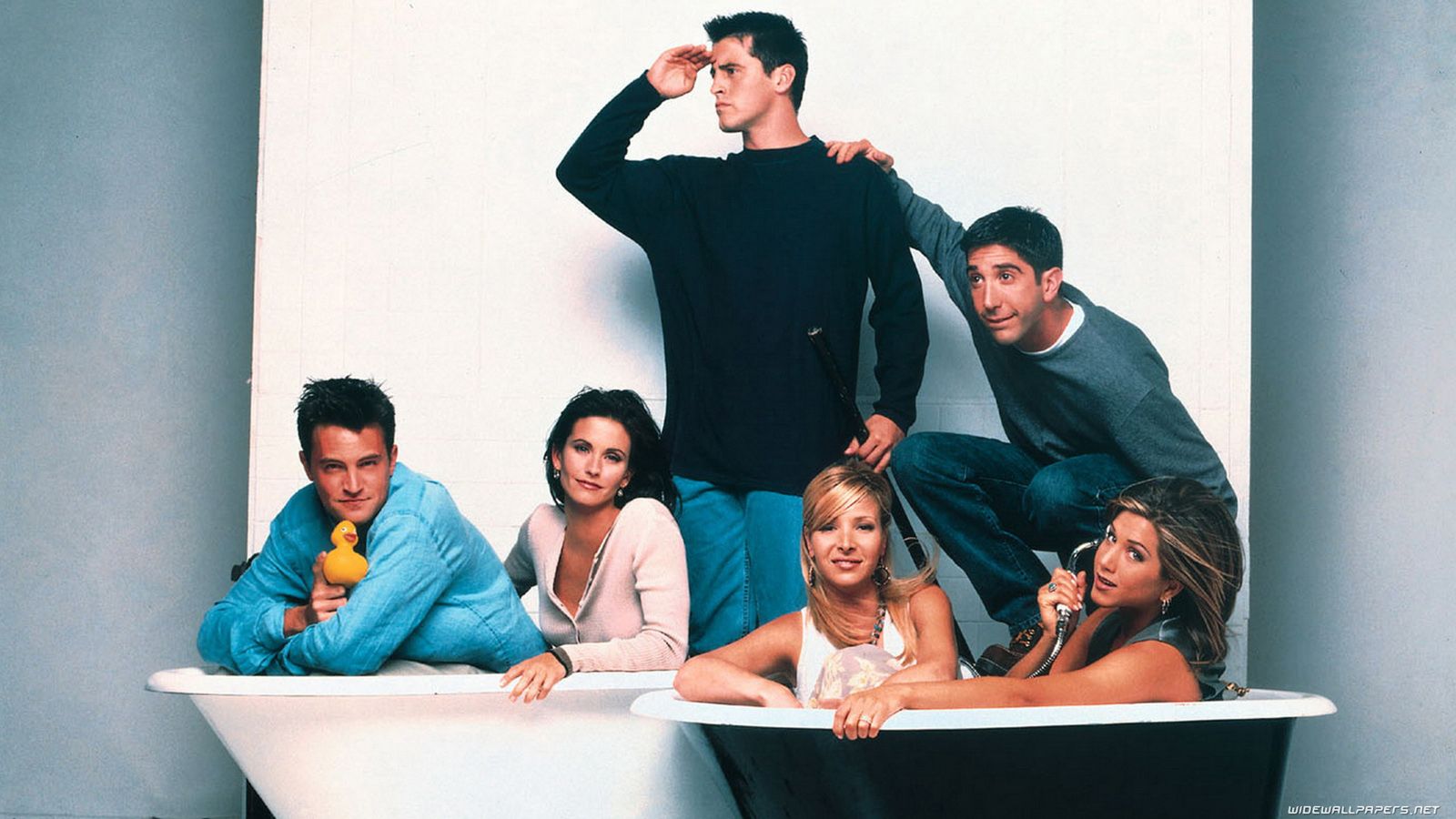 Cast Friends nelle vasche, 1600x900 900p, Desktop