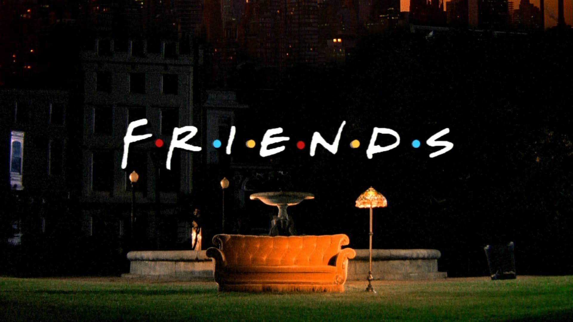 Logo Friends fontana notturna, 1920x1080 1080p, PC