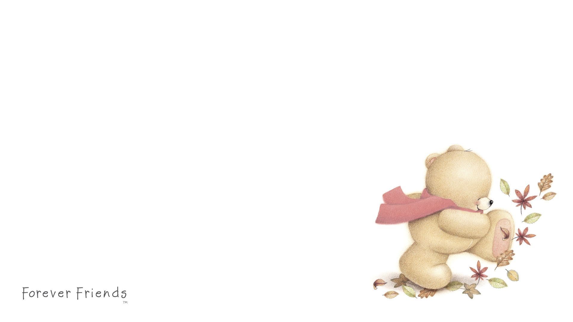 Orsetto Forever Friends con sciarpa, 1920x1080 Full HD 1080p, PC