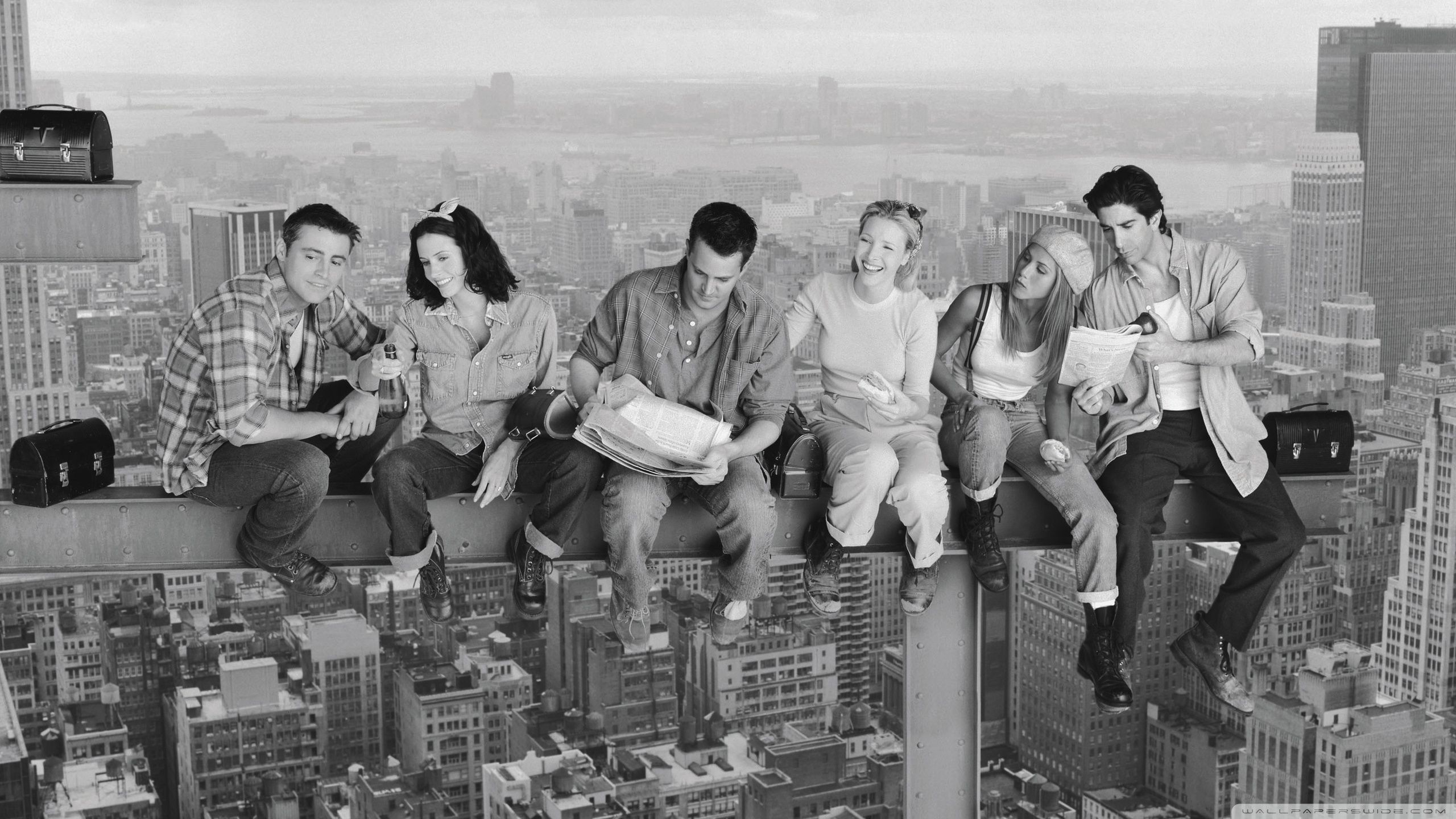 Cast Friends seduti trave, 2560x1440 QHD, PC