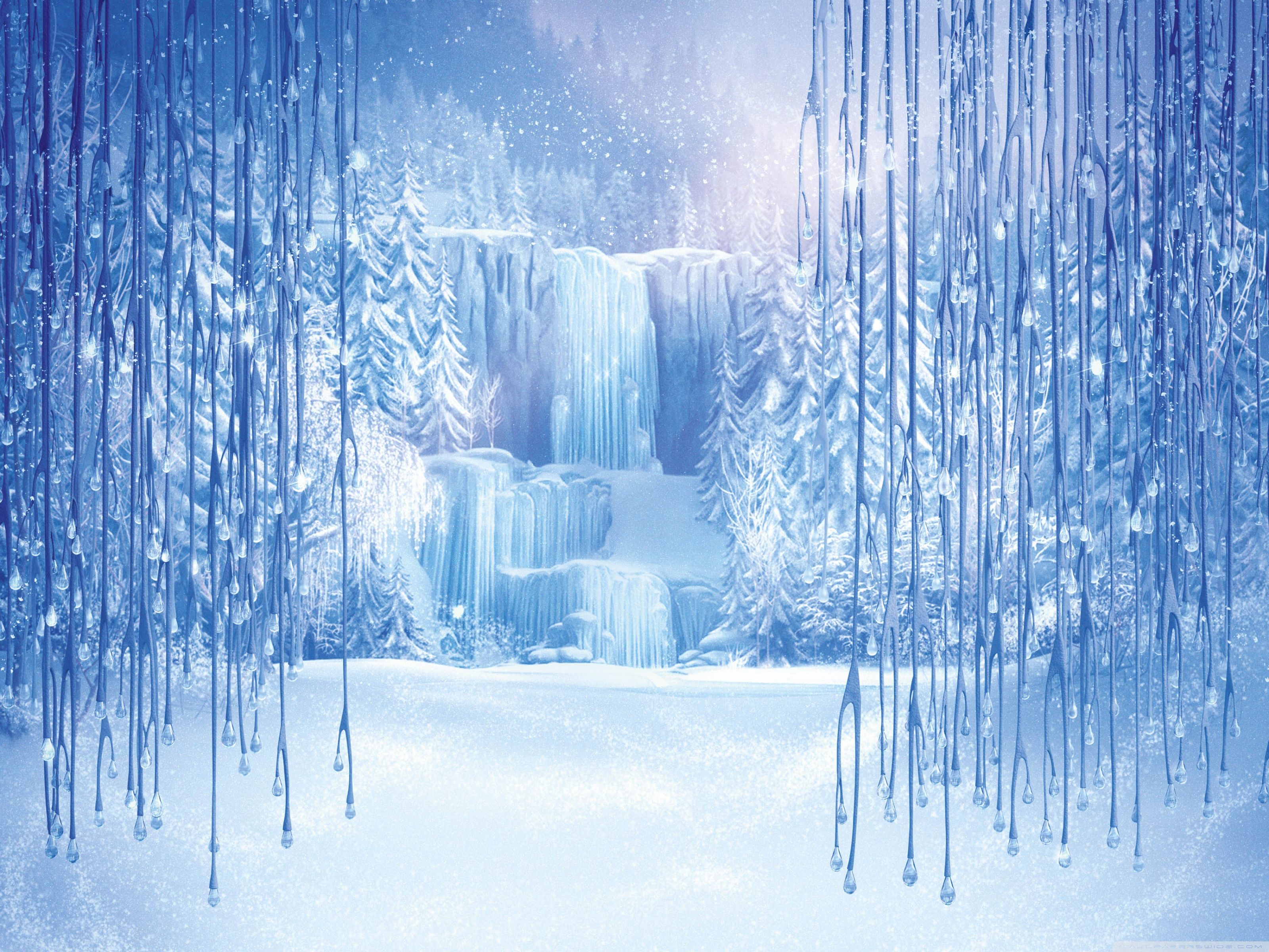 Cascata ghiacciata ghiaccioli inverno, 3200x2400 WQXGA, Monitor Gaming