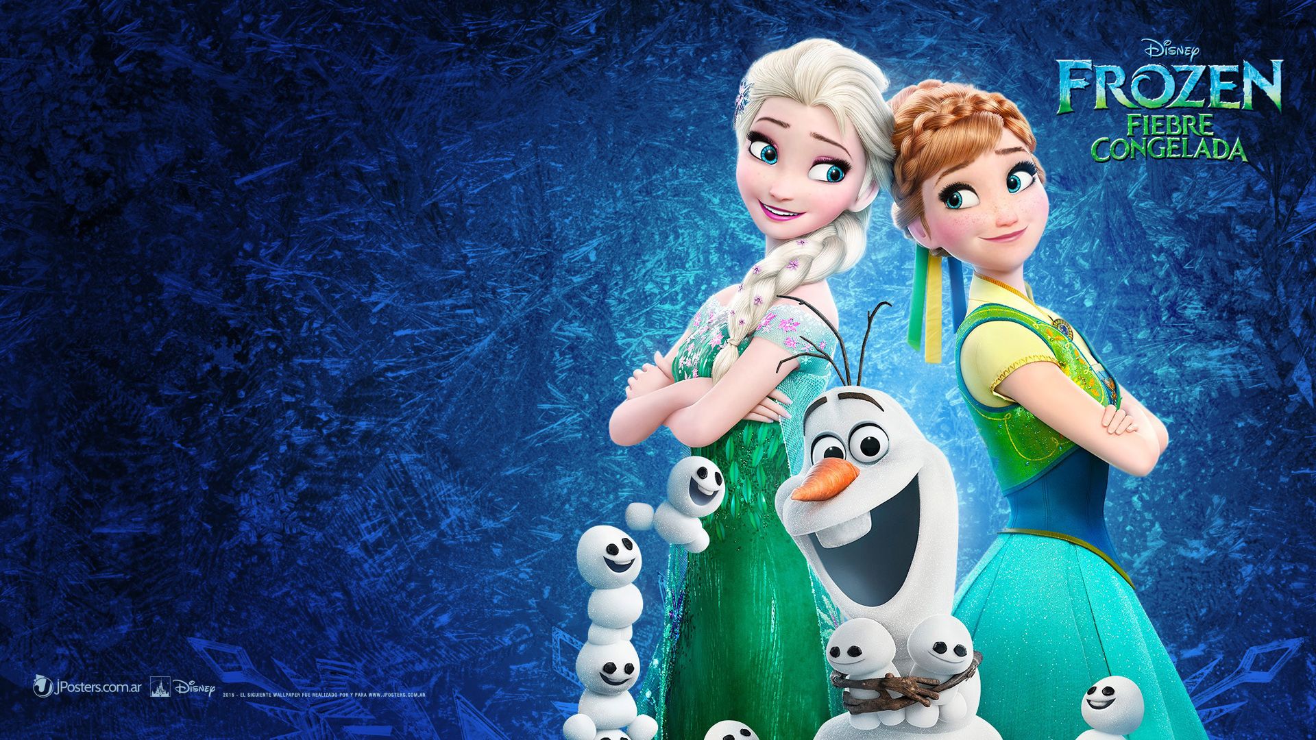 Elsa Anna Olaf Fever verde, 1920x1080 Full HD, Monitor Gaming