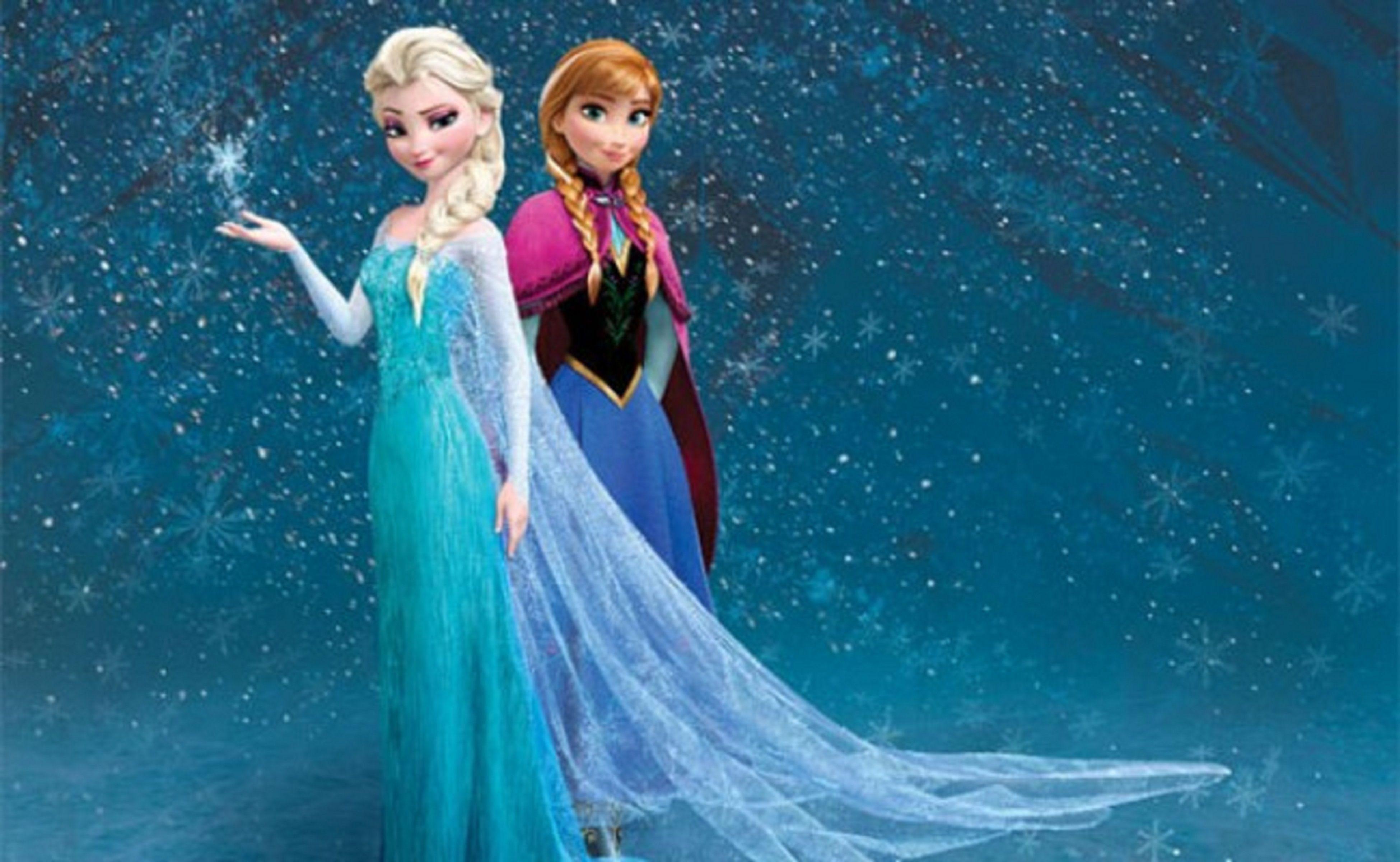 Elsa e Anna cielo stellato, 3900x2400 Ultra HD, PC