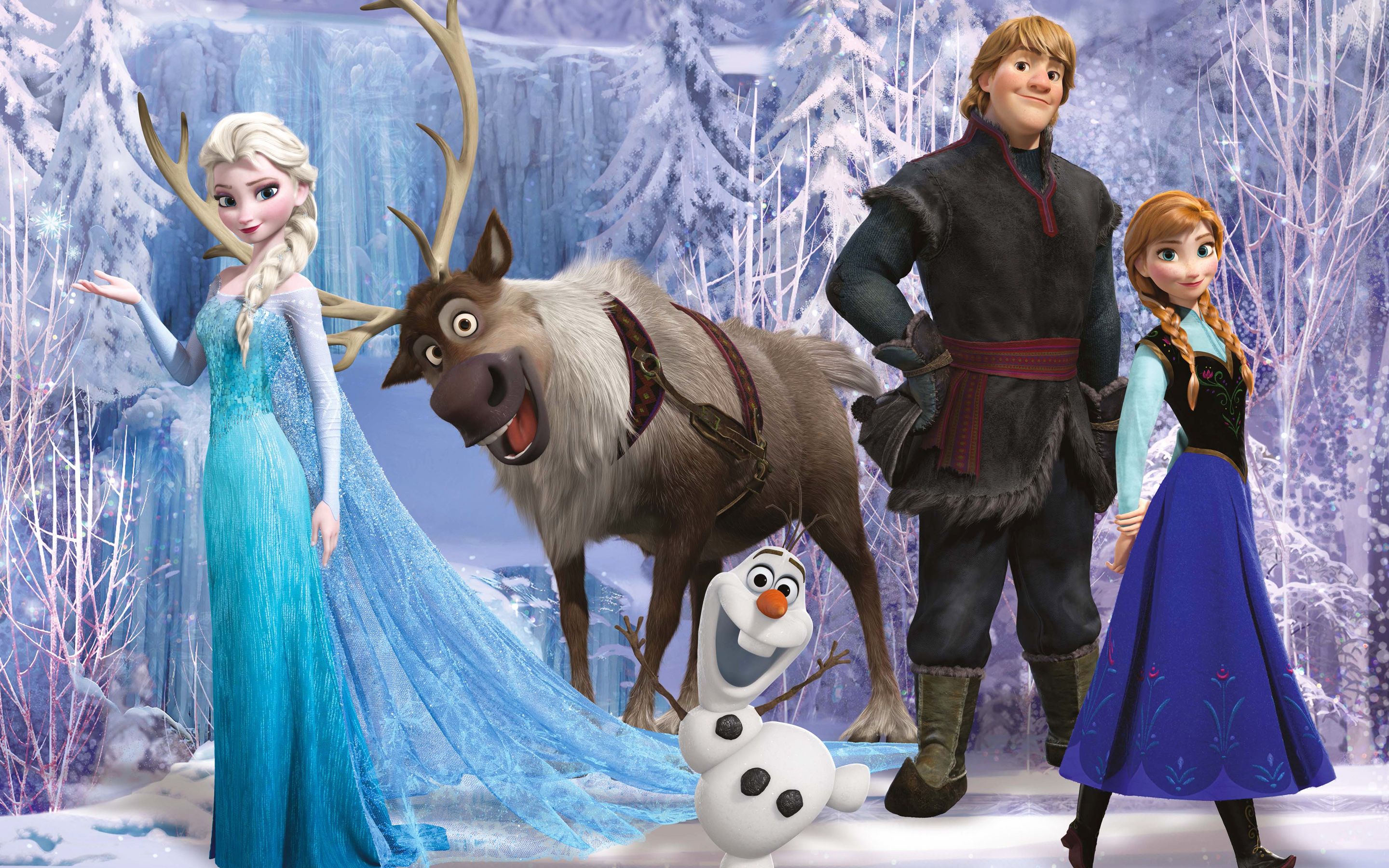 Cast Frozen bosco innevato, 2880x1800 2K, PC