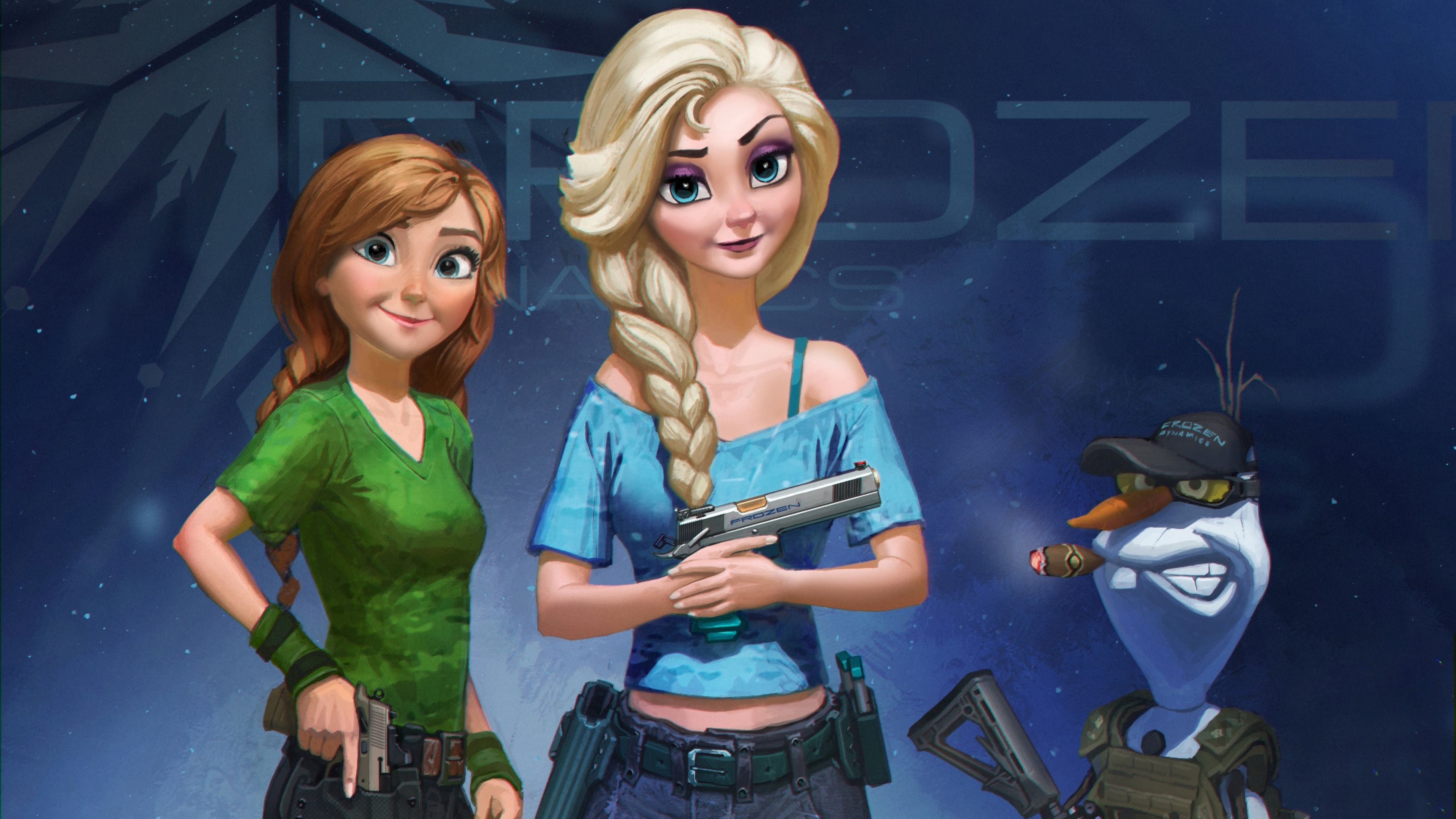 Volto Elsa sorriso notte, 1600x667 Ultrawide, Desktop