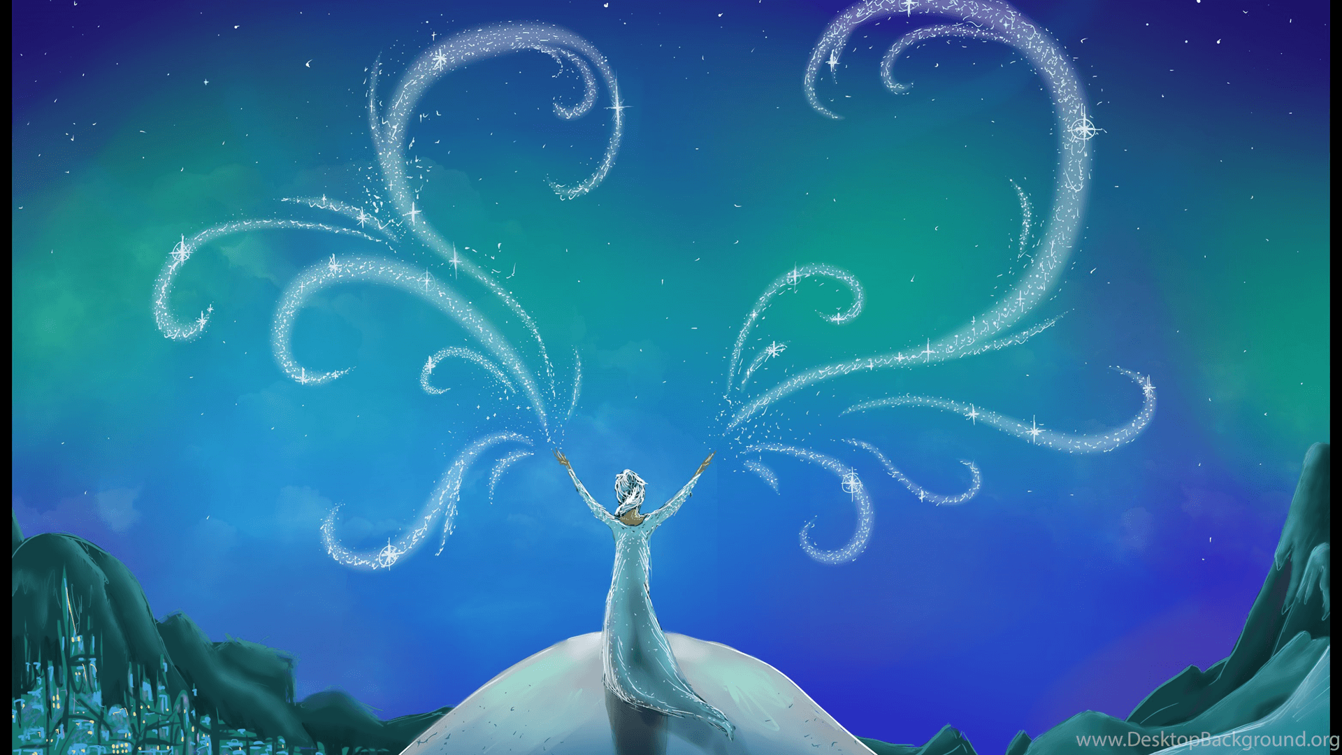 Elsa magia cuore aurora, 1920x1080 Full HD 1080p, Monitor Gaming