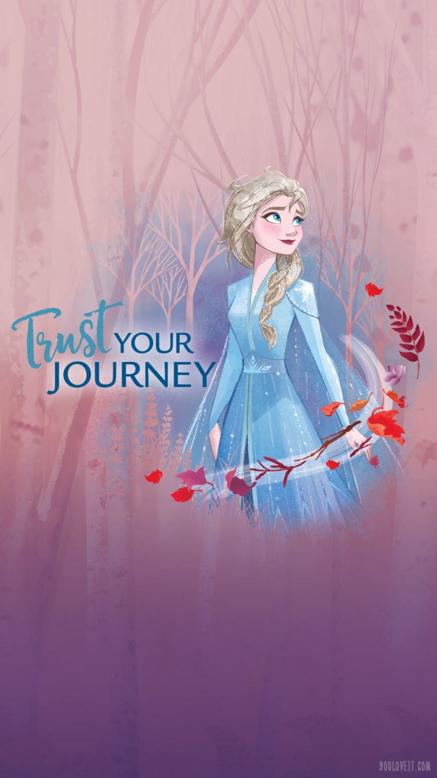 Elsa Frozen 2 Trust Your Journey, 870x1546 Verticale, Telefono