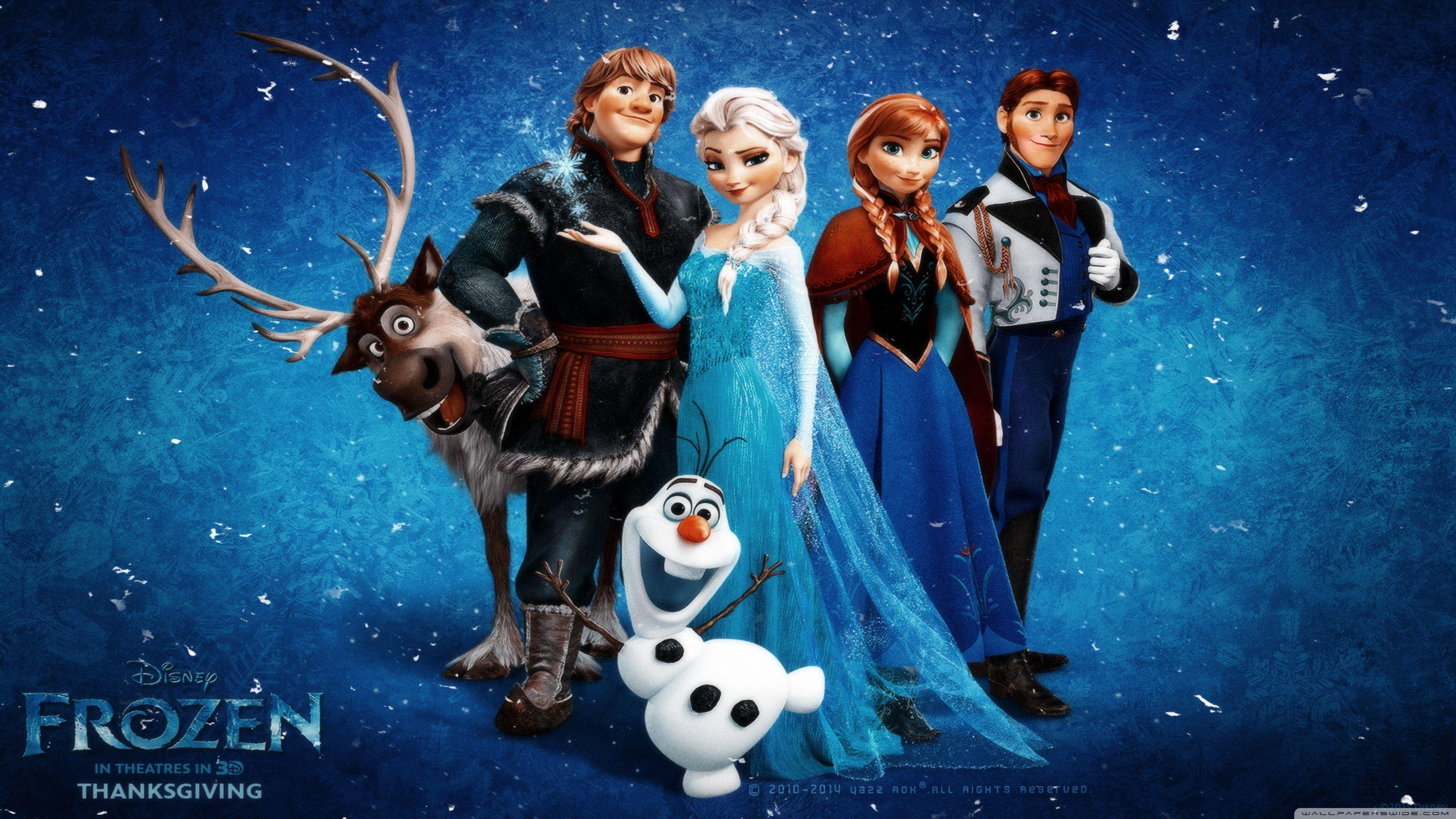 Frozen cast cielo stellato, 3554x1999 WQXGA, PC