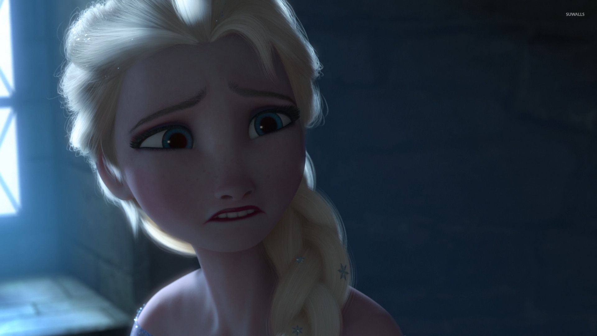 Elsa Frozen volto malinconico, 1920x1080 1080p, Desktop