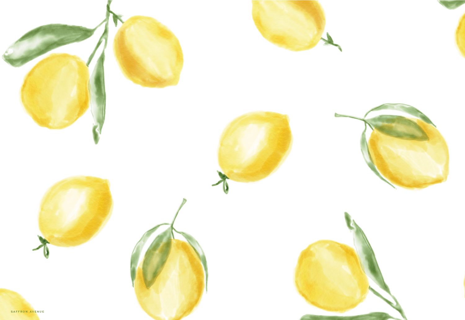 Limoni gialli ad acquerello, 1500x1031 720p, PC