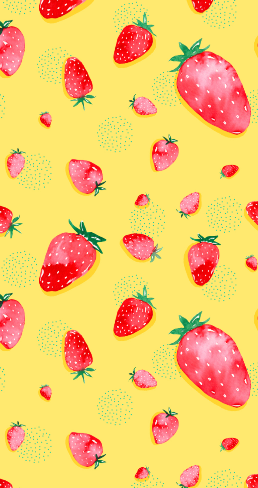 Fragole ad acquerello, calendario maggio, 1336x828 HD, Notebook Gaming