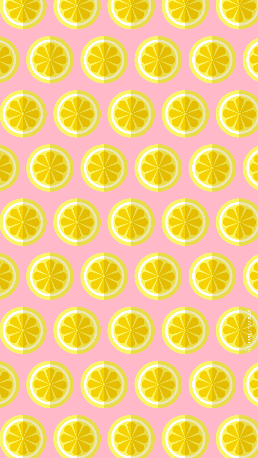 Limoni gialli su rosa, 900x1600 Verticale, Telefono