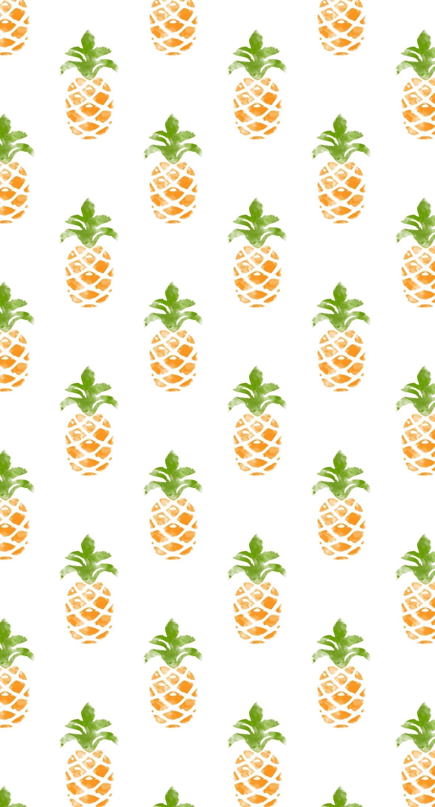 Ananas carini pattern, 1398x2592 Full HD Verticale, Smartphone