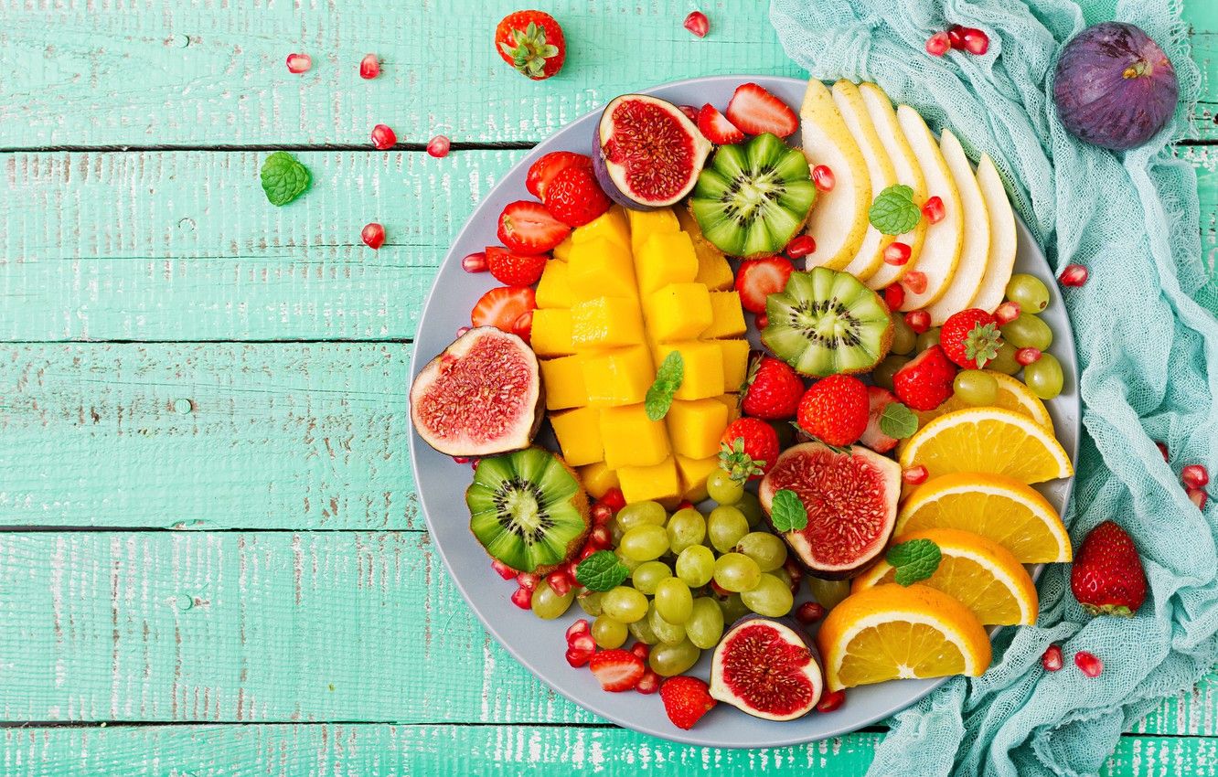 Piatto frutta estiva mista colorata, 1332x850 HD, Desktop
