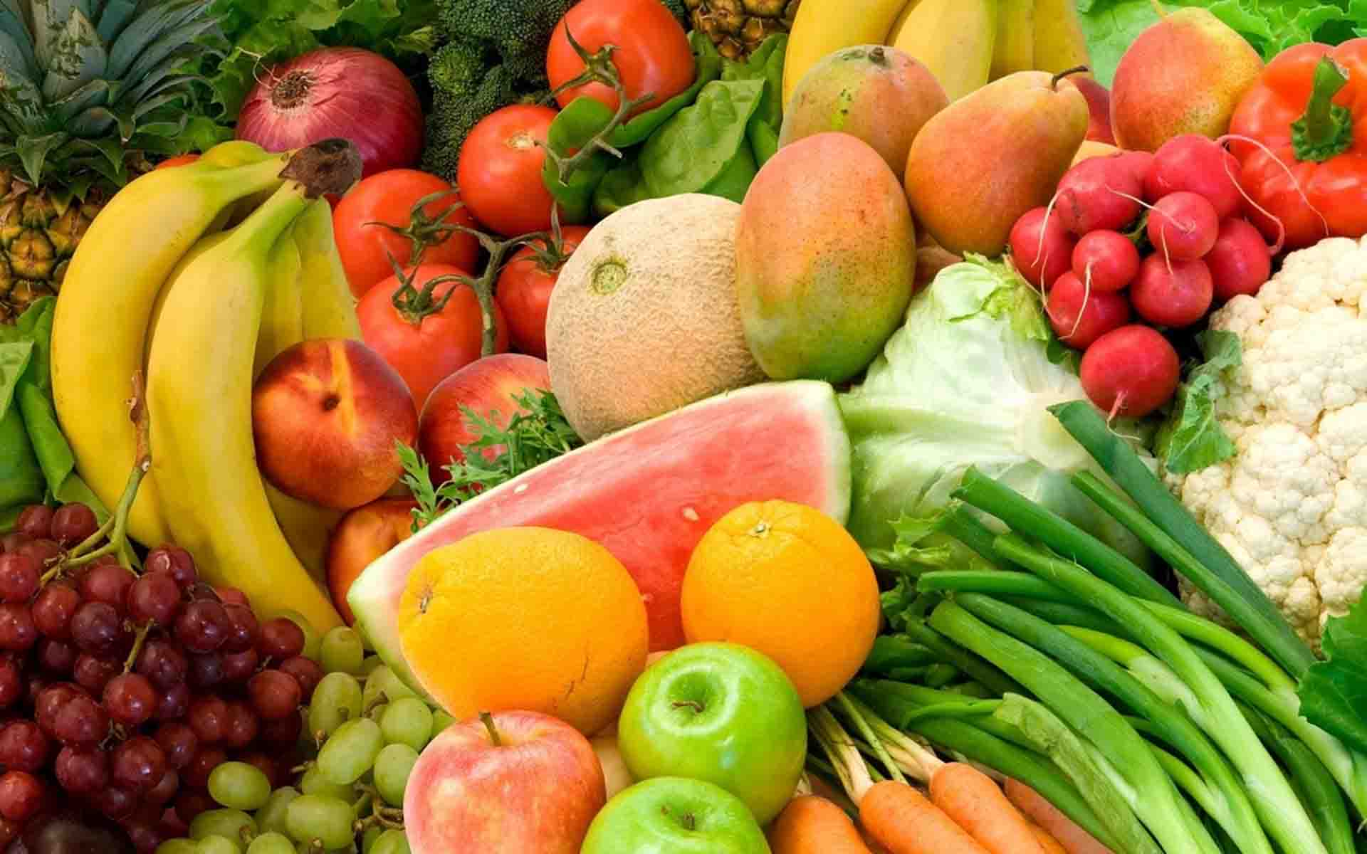 Frutta e verdura fresca colorata, 1920x1200 Full HD+, Laptop