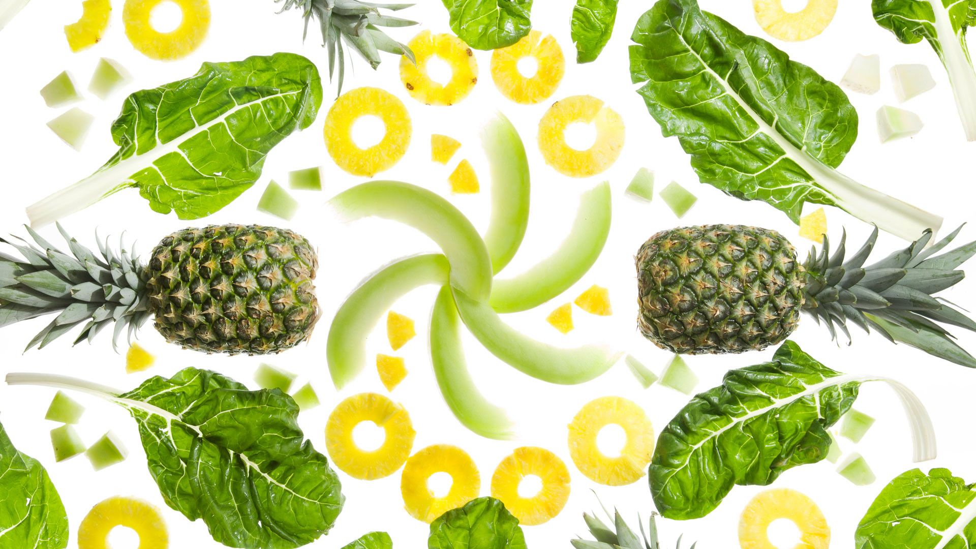 Ananas melone verdure verdi pattern, 1920x1080 Full HD, PC Desktop