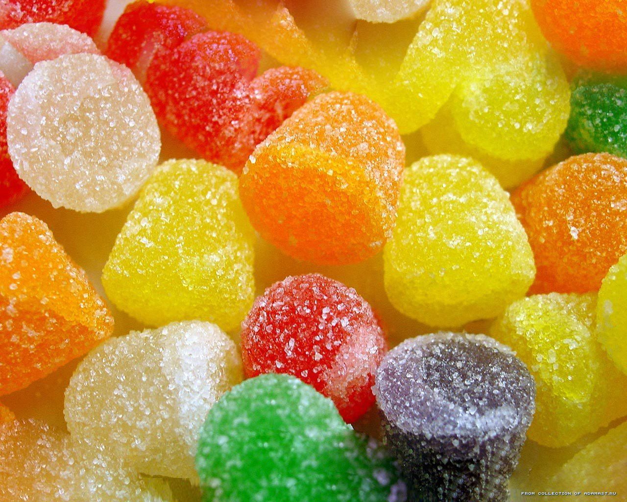 Caramelle gommose zuccherate colorate, 1280x1024 HD, Desktop