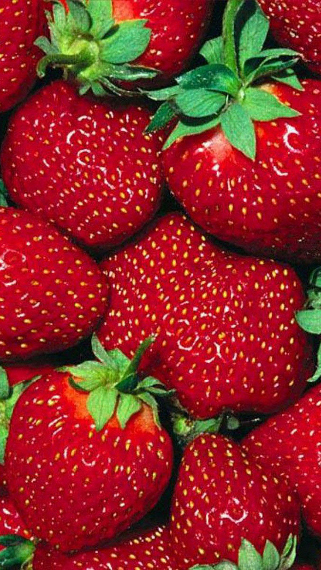 Fragole rosse mature, 1080x1920 Full HD Verticale, Smartphone