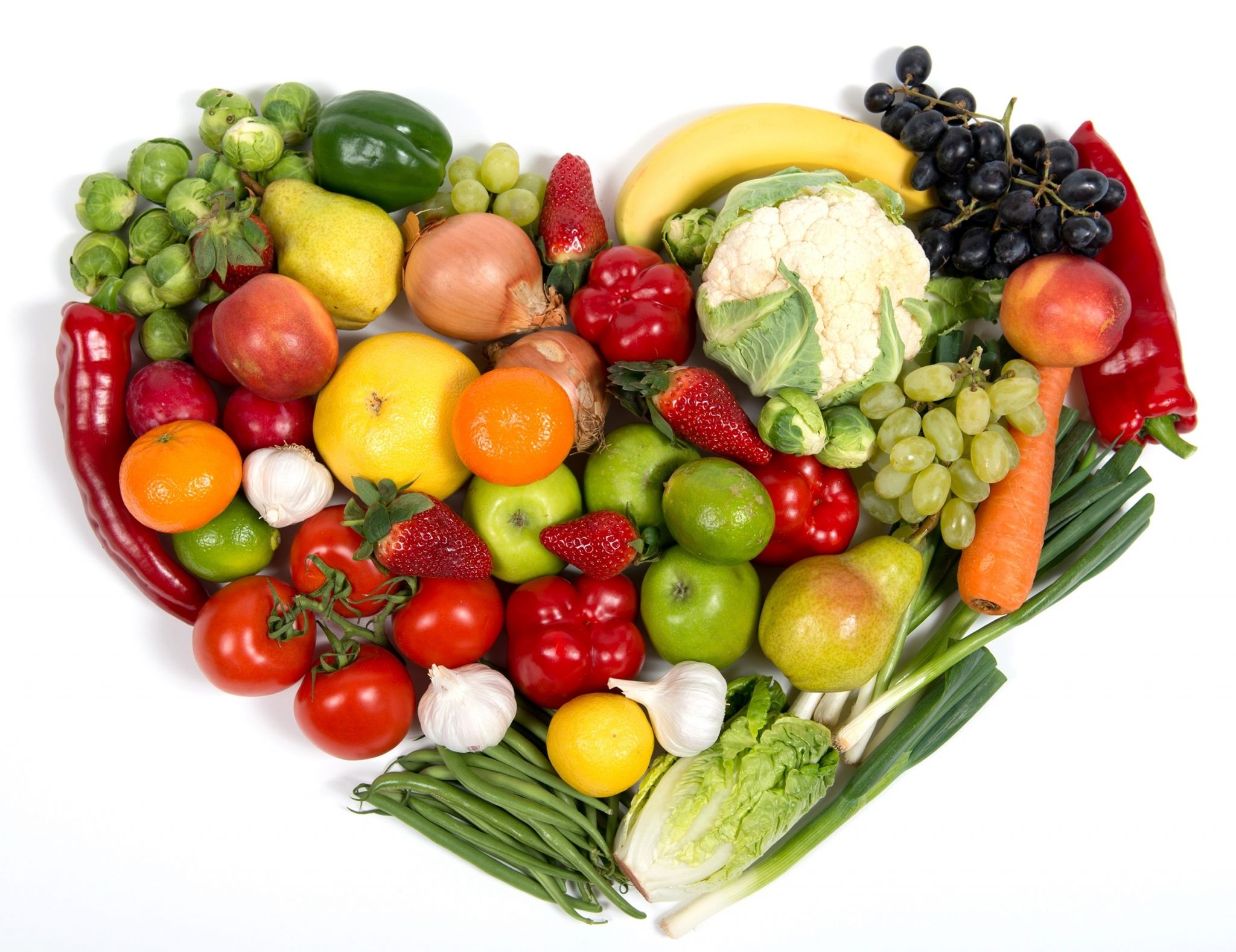 Frutta e verdura a cuore, 2048x1578 alta risoluzione, Monitor Gaming