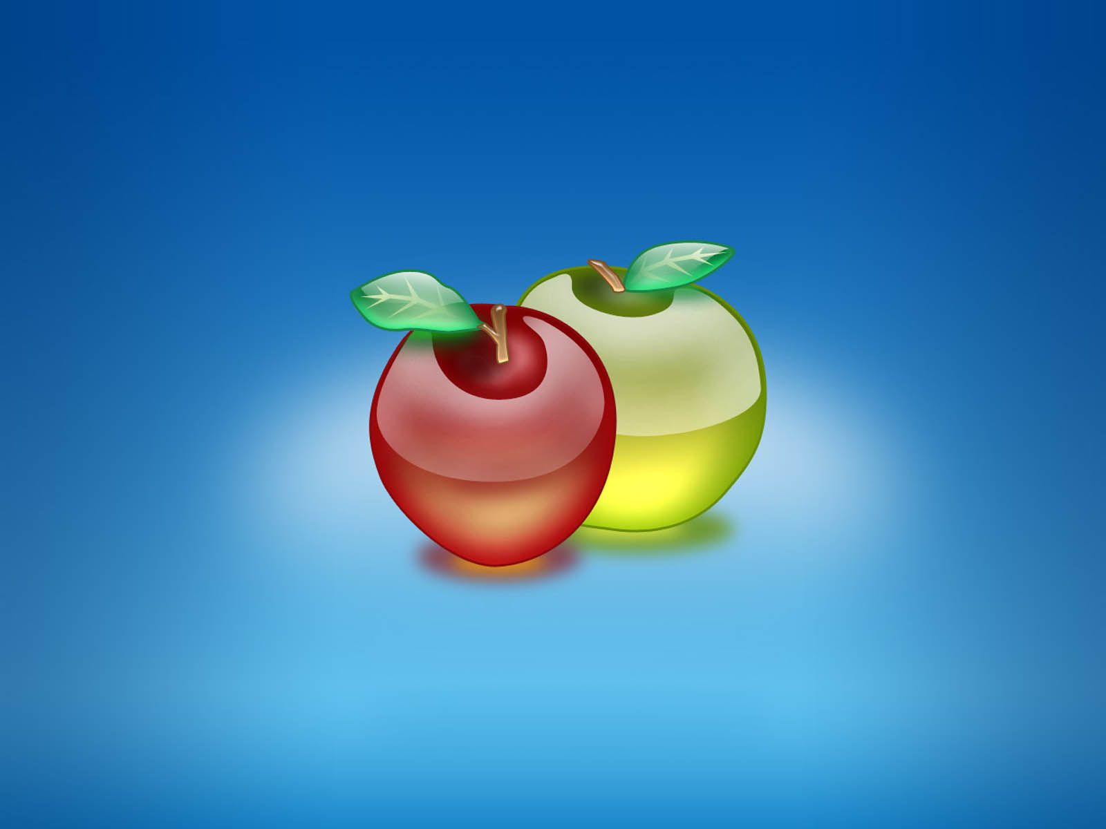 Mele di vetro rosse e verdi, 1600x1200 HD, Desktop