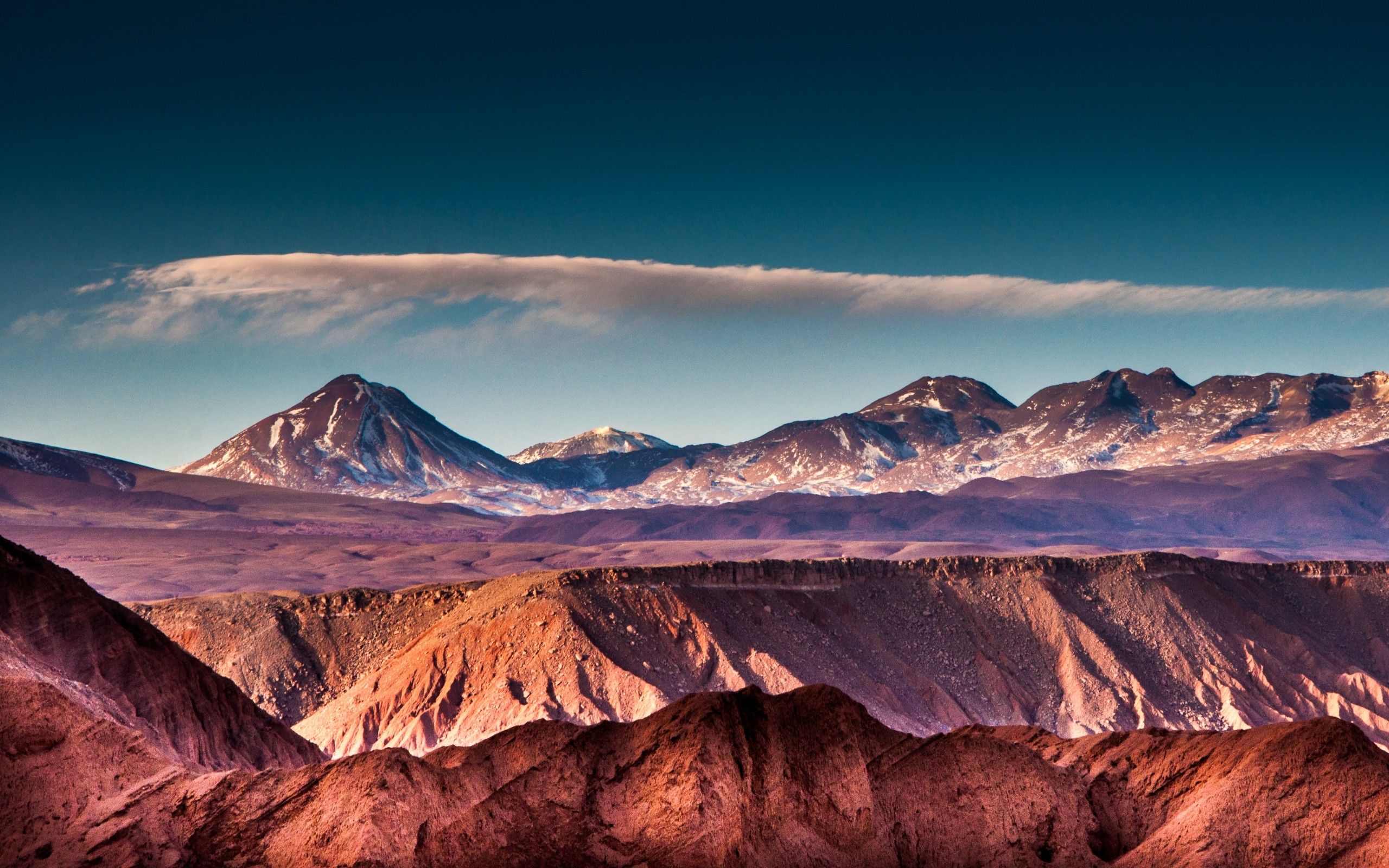 Montagne desertiche al tramonto, 2560x1600 WQXGA, Desktop