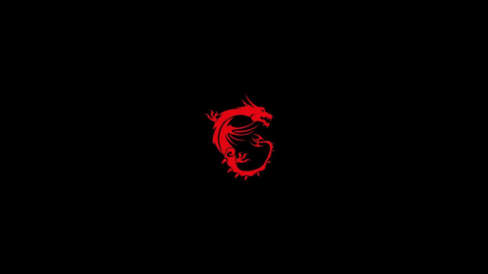 Logo MSI drago rosso, 1600x900 HD Ready, PC Desktop