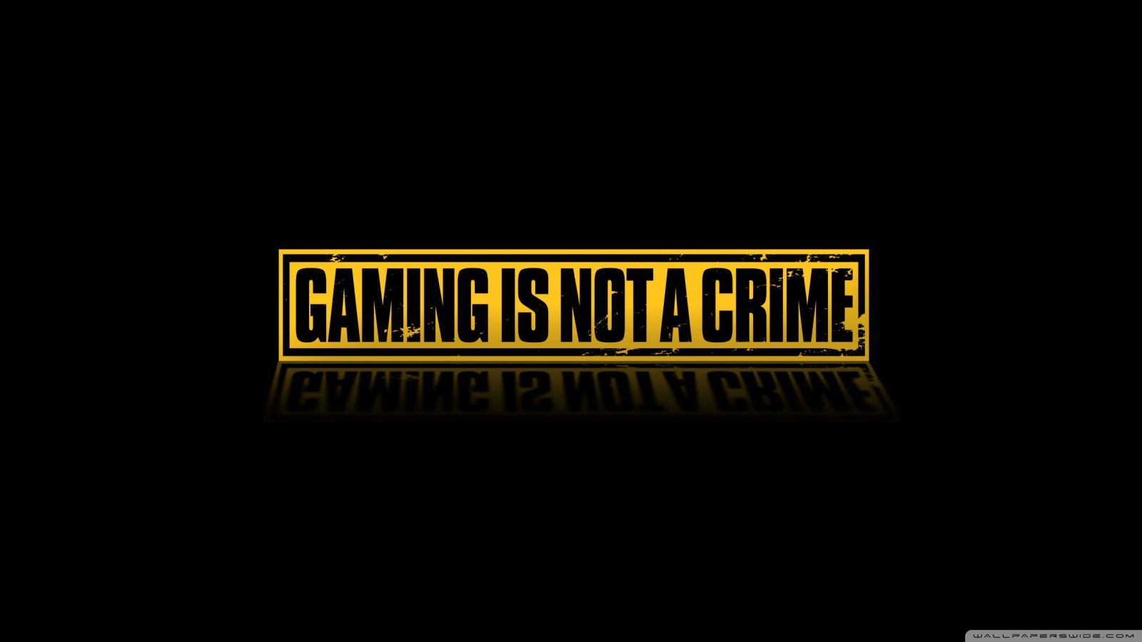 Gaming Is Not A Crime, 1600x900 HD, Laptop