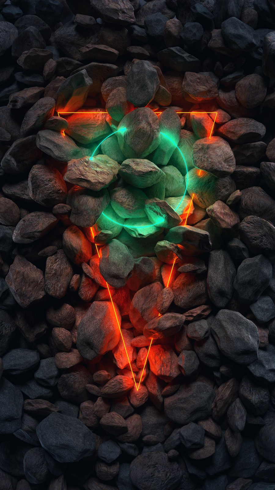 Rocce con luci al neon, 900x1600 Full HD Verticale, iPhone