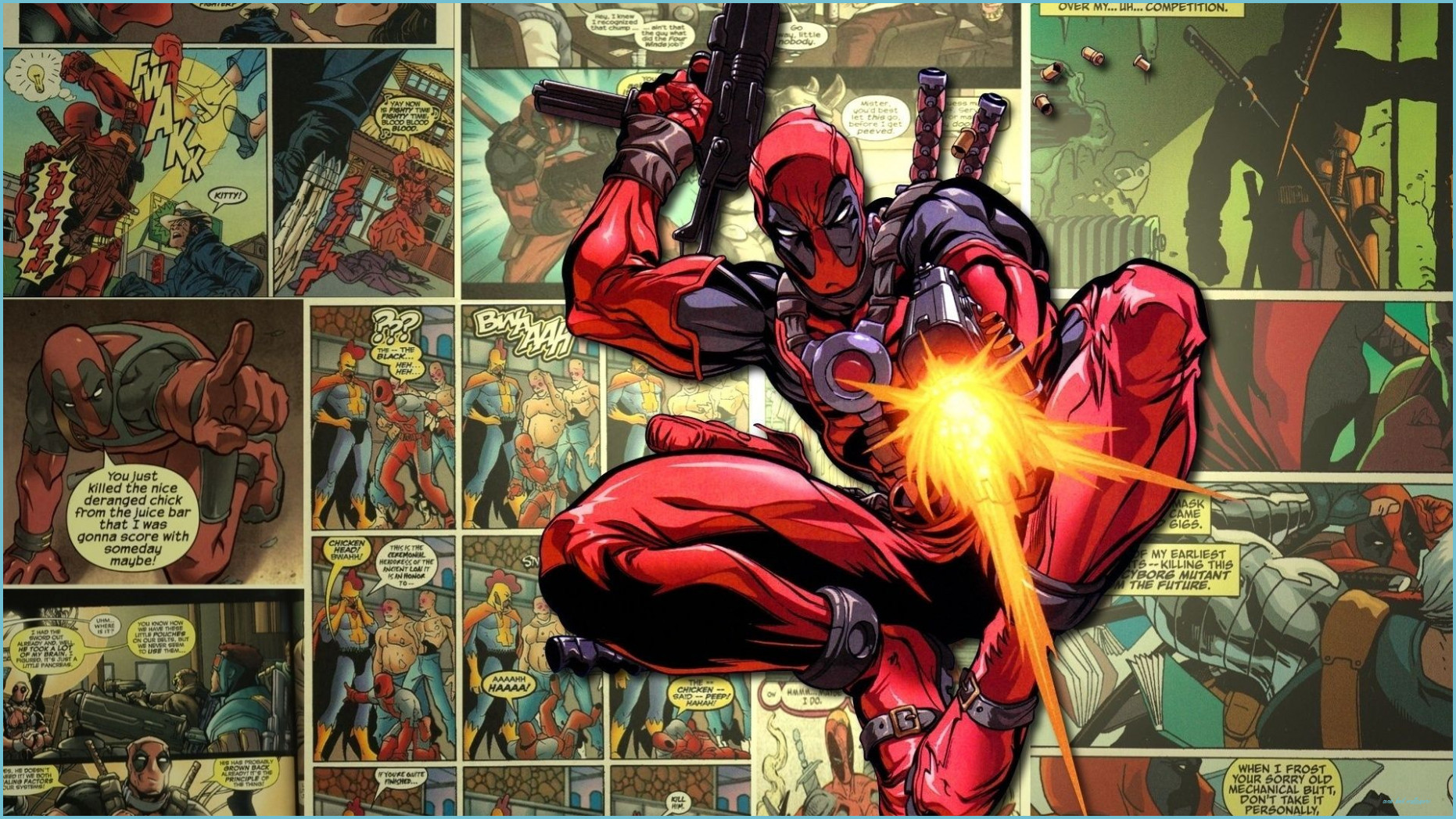 Deadpool Marvel fumetto azione, mercenario, 1862x1047 900p, Laptop