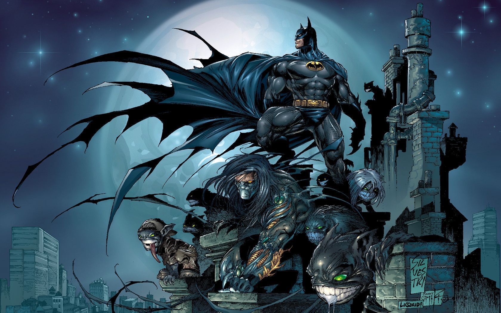 Batman e mostri gotici, Gotham, 1680x1050 HD, Desktop