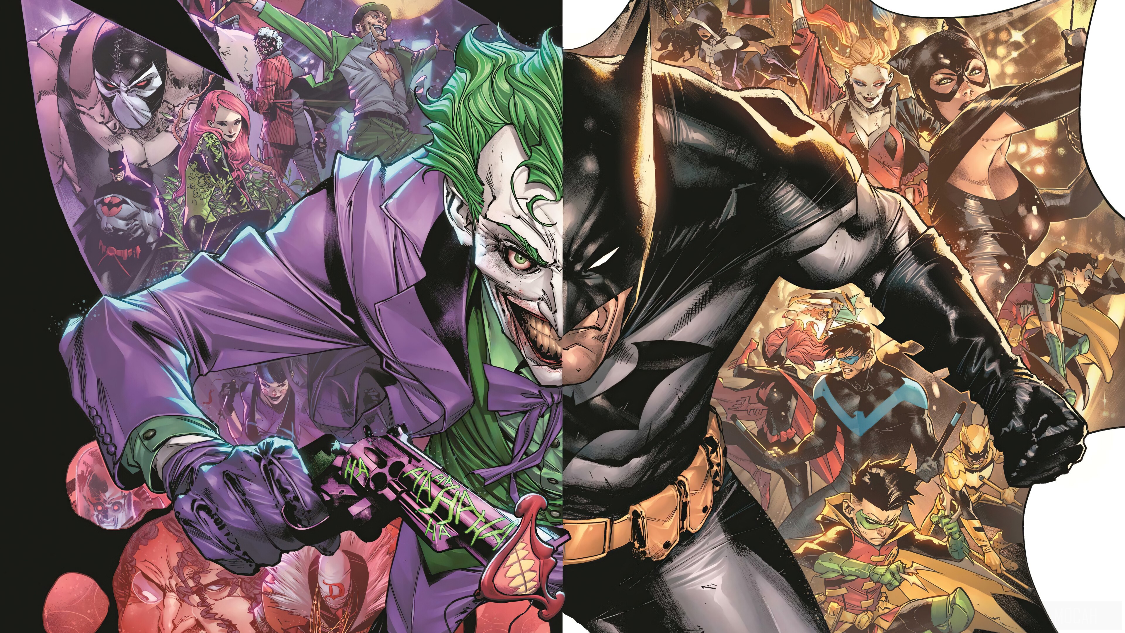 Batman e Joker, DC Comics, 3840x2160 Ultra HD, Monitor 4K