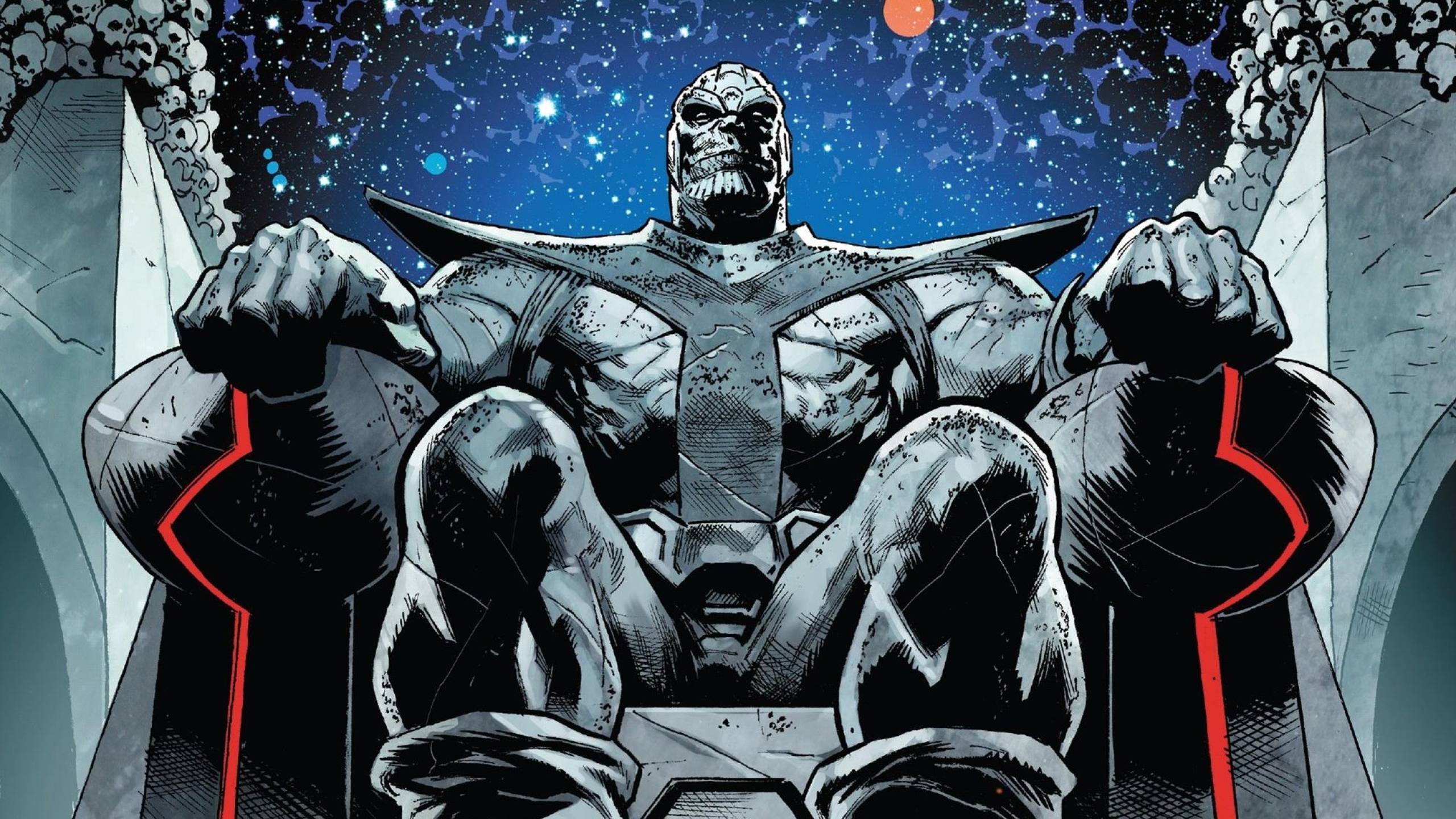 Darkseid seduto su trono, 2560x1440 QHD, Laptop
