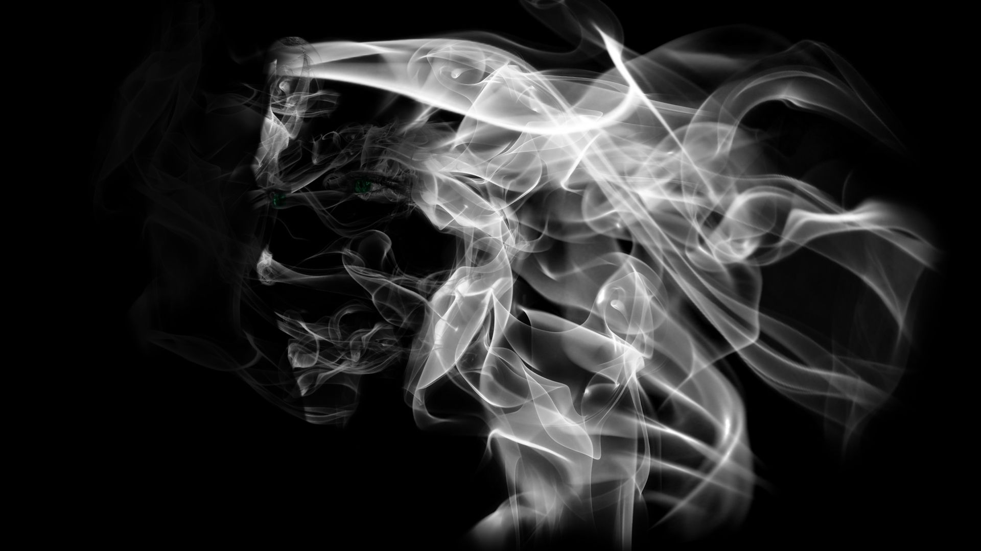 Fumo bianco astratto su nero, 1920x1080 Full HD 1080p, Desktop