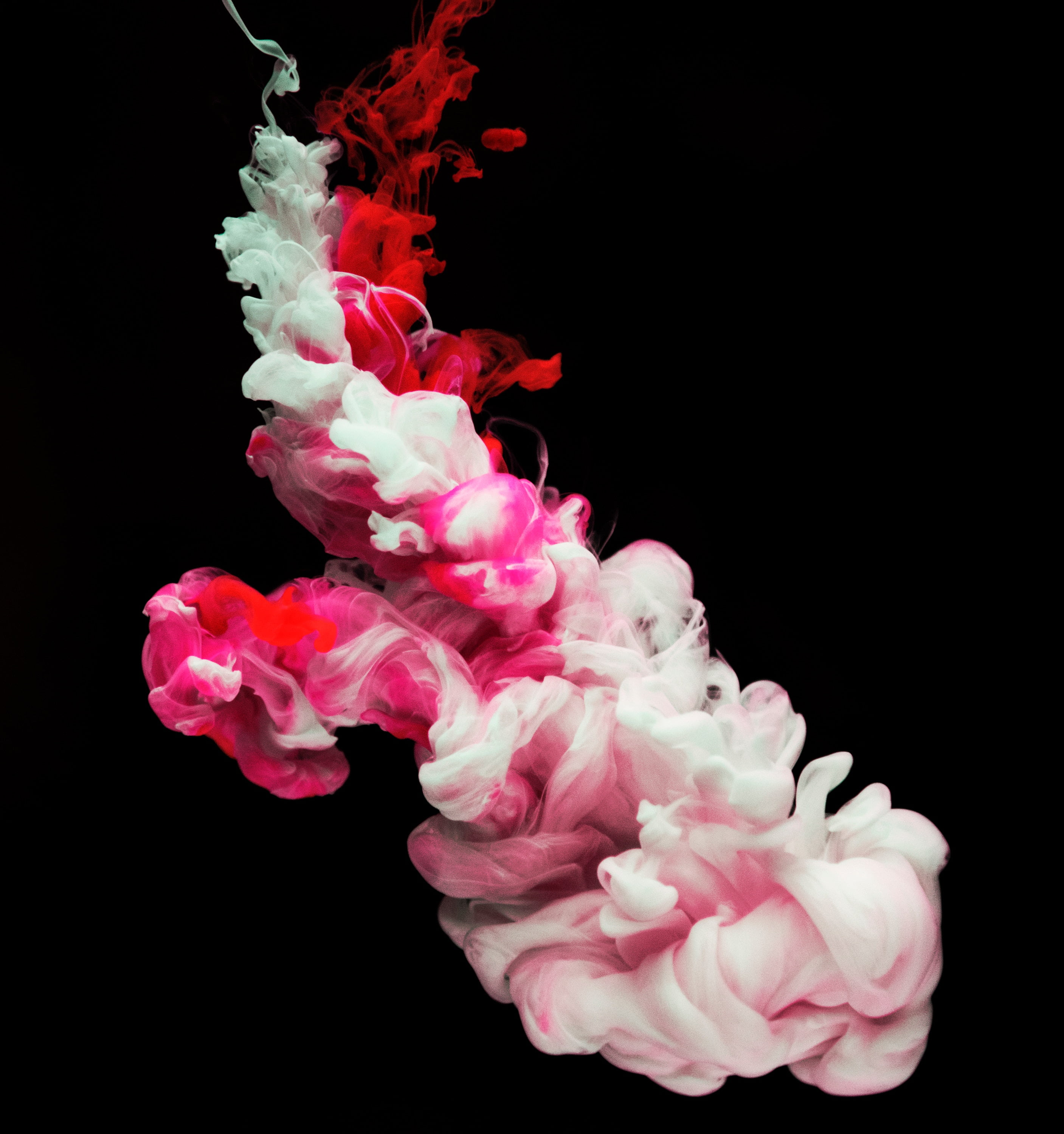 Fumo rosso e bianco astratto, 2814x3000 Verticale, Telefono