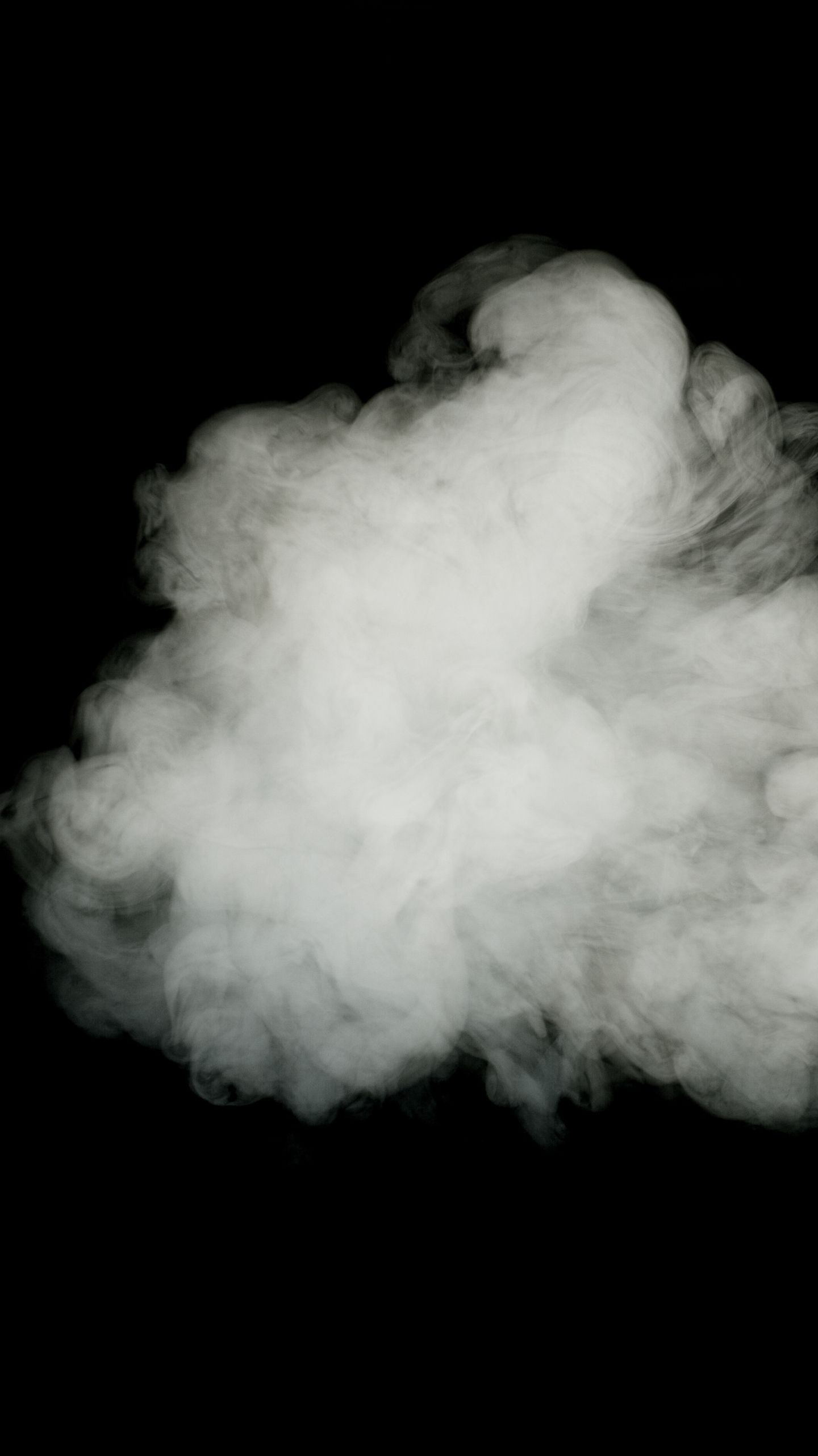 Fumo bianco su sfondo nero, 1440x2560 Full HD Verticale, Samsung Galaxy