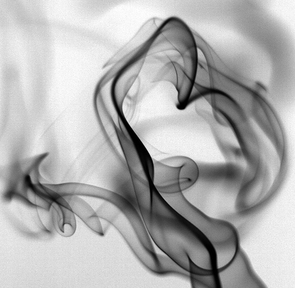 Fumo nero su sfondo bianco, 1000x978 HD, iMac