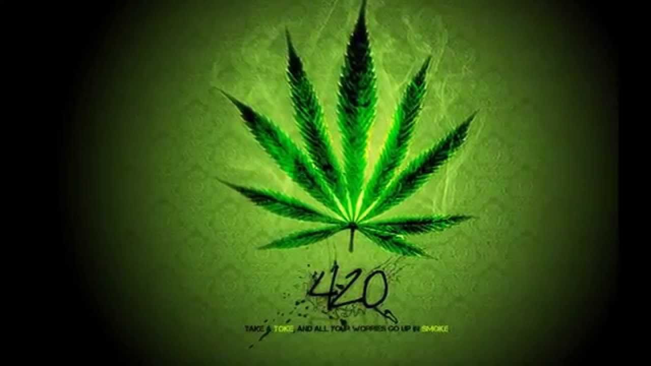Foglia di marijuana verde 420, 1280x720 720p, iMac