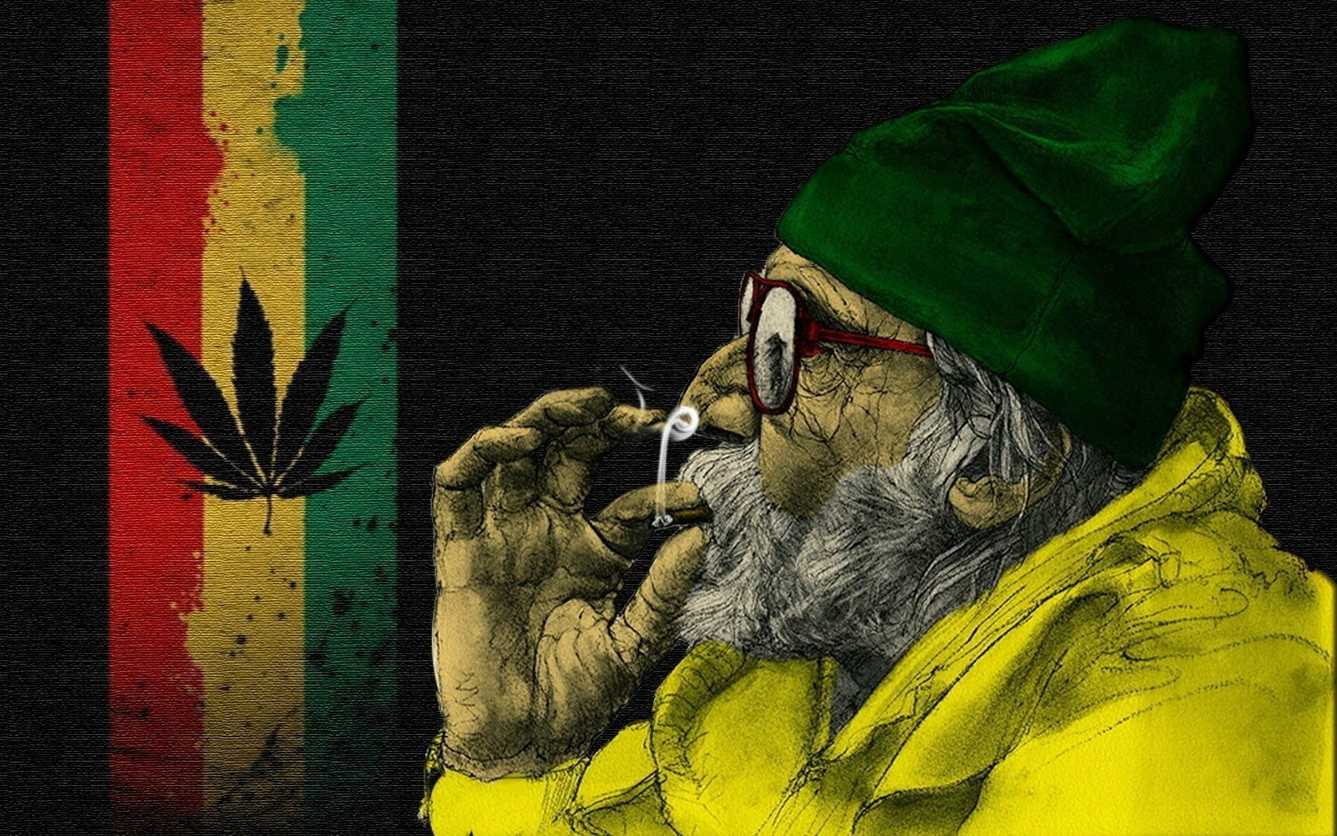 Uomo rasta fuma cannabis, 1920x1200 Full HD+ WUXGA, Laptop