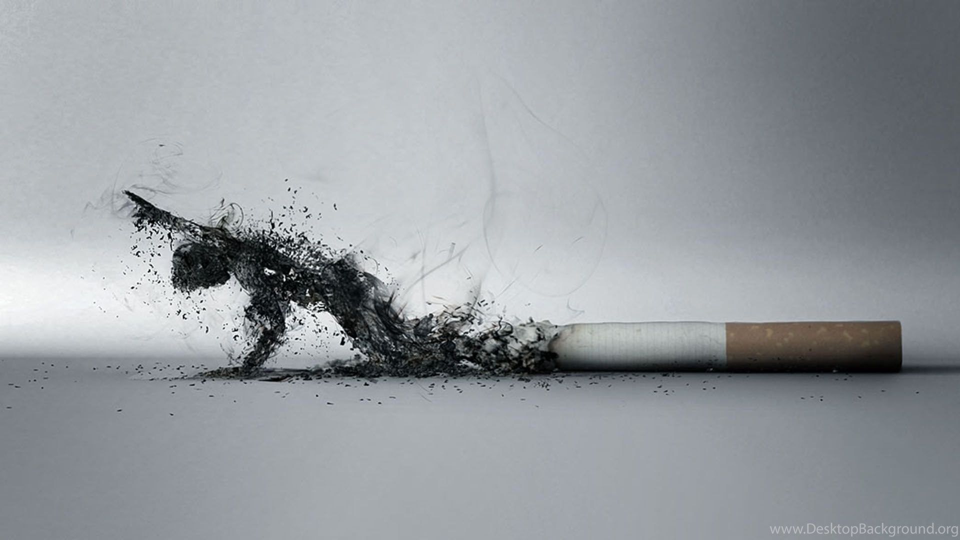 Sigaretta con figura di fumo, 1920x1080 Full HD 1080p, Desktop