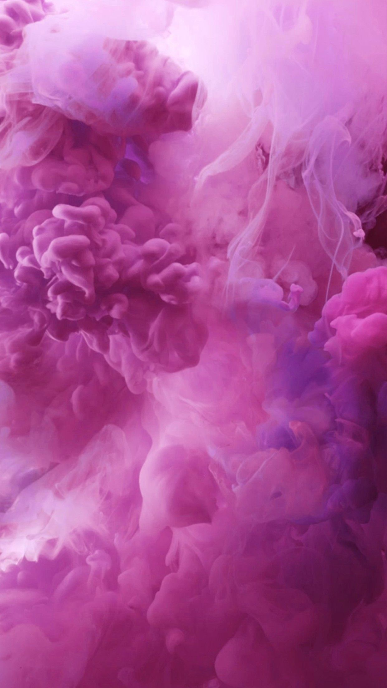 Fumo rosa e viola astratto, 1242x2208 Verticale, Telefono