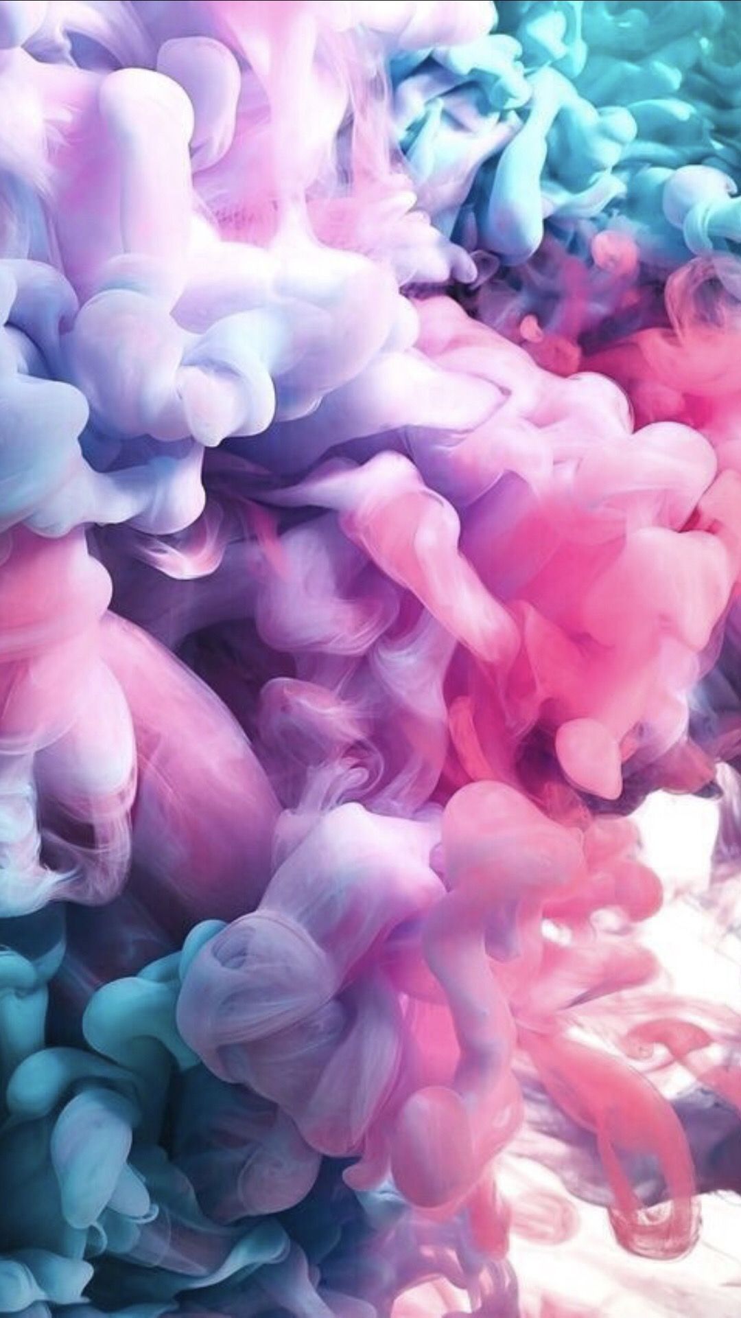 Fumo colorato pastello astratto, 1080x1920 Verticale, Telefono