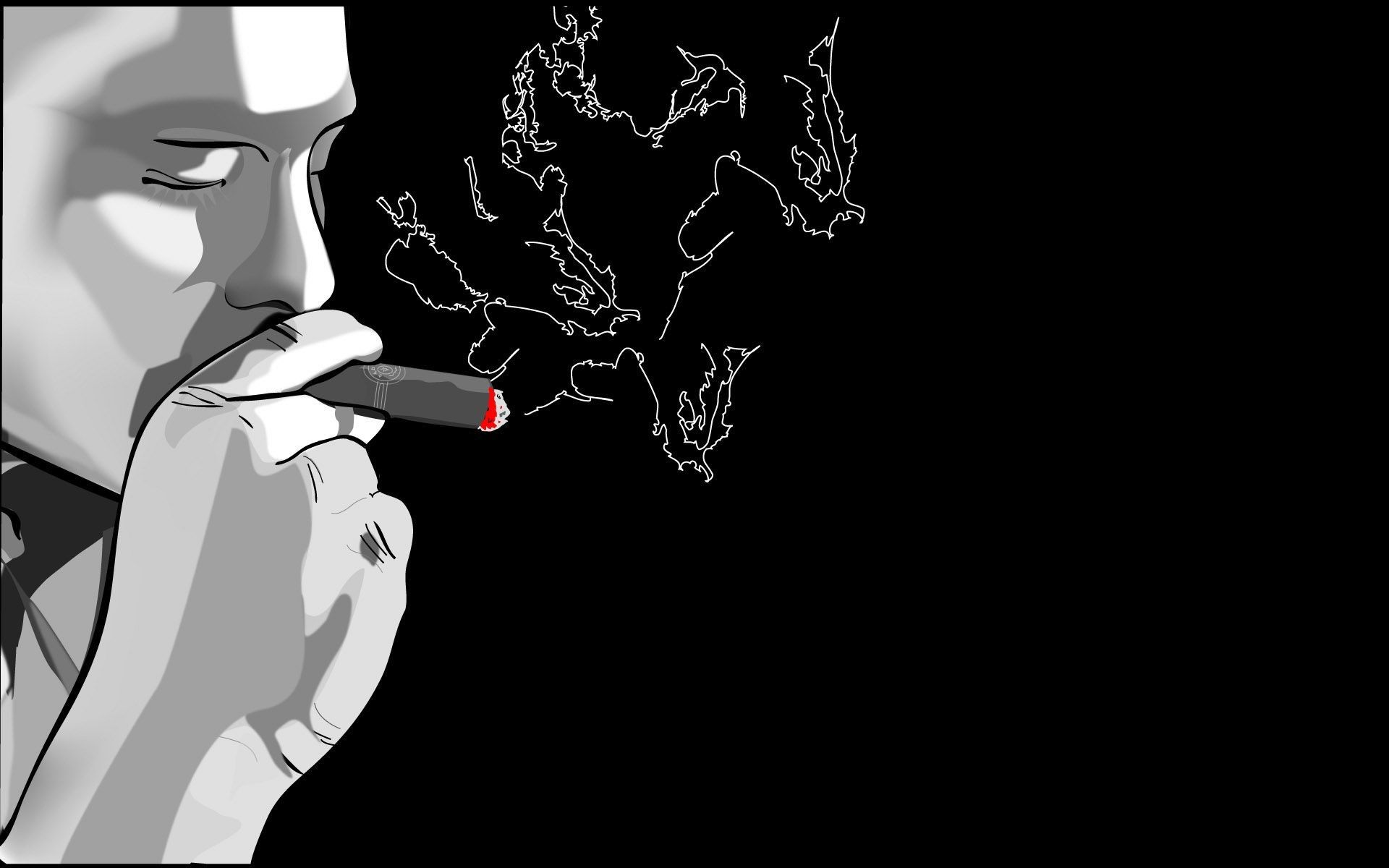 Uomo che fuma sigaretta, 1920x1200 Full HD+, Desktop