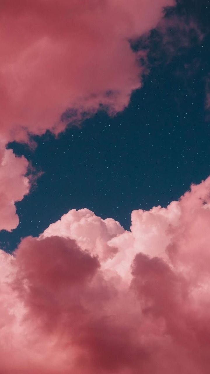 Nuvole rosa cielo notturno, 720x1280 Verticale, Mobile