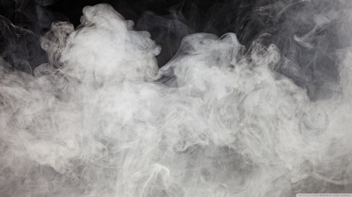 Fumo bianco su sfondo nero, 1366x768 720p, Laptop