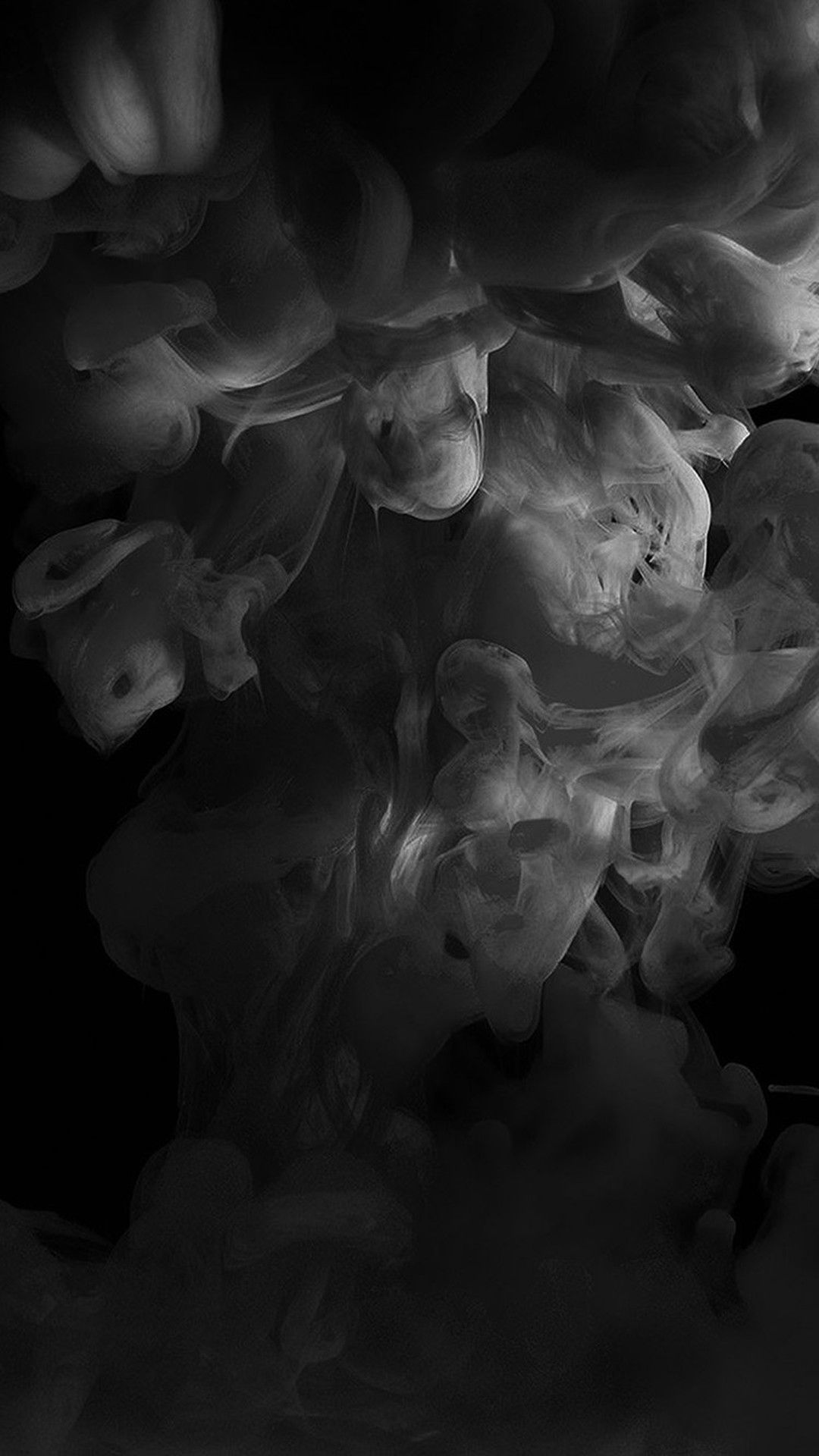 Fumo bianco su sfondo nero, 1080x1920 Full HD Verticale, Smartphone