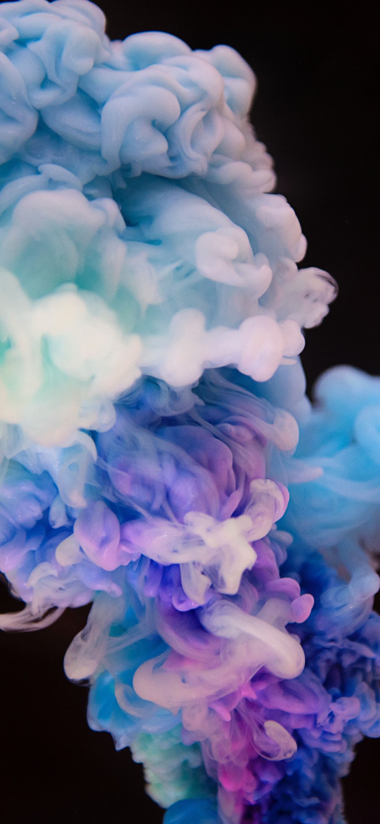 Fumo colorato blu viola, 1242x2688 Full HD Verticale, iPhone