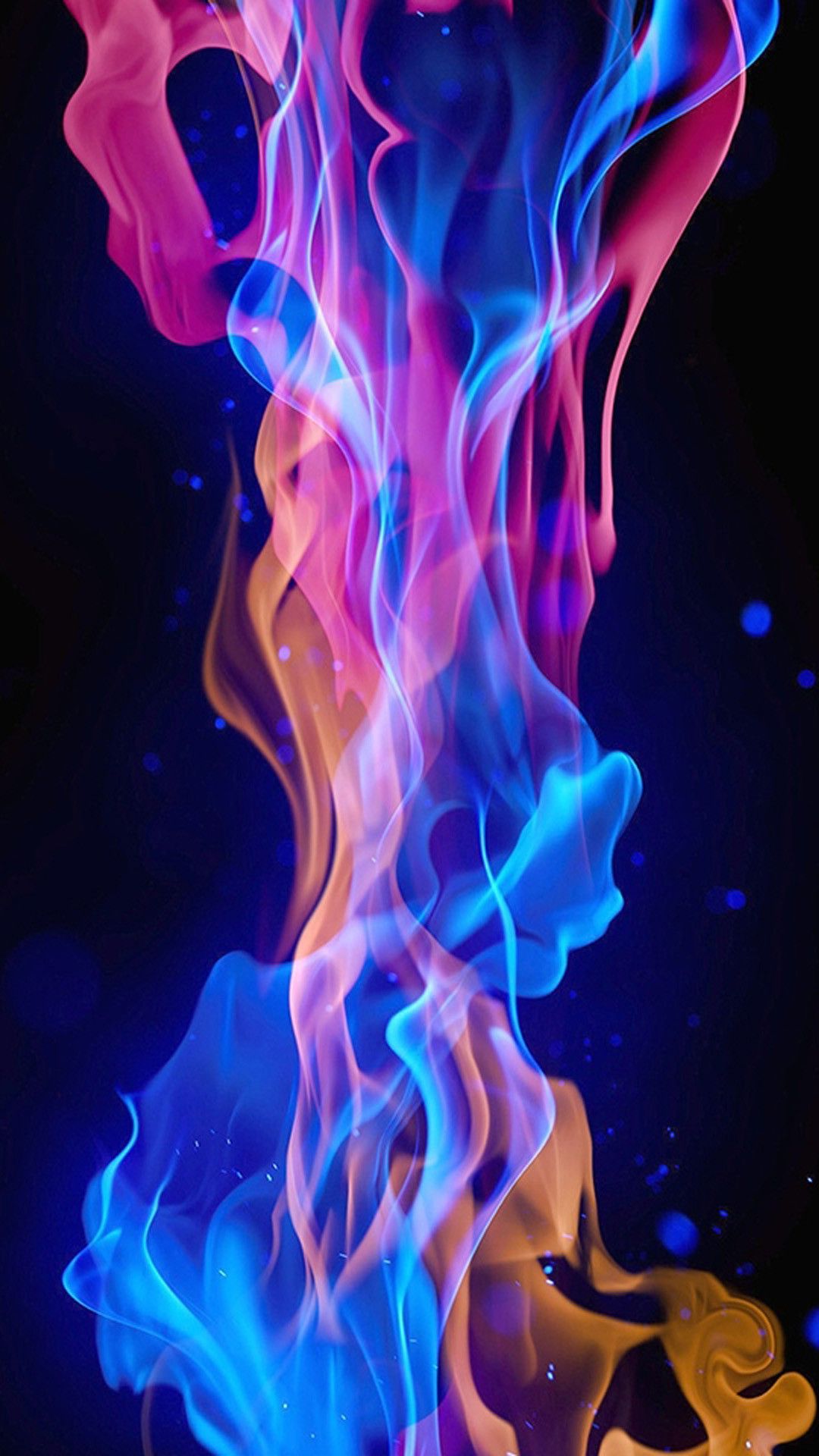 Fumo colorato blu rosa, 1080x1920 Full HD Verticale, Smartphone