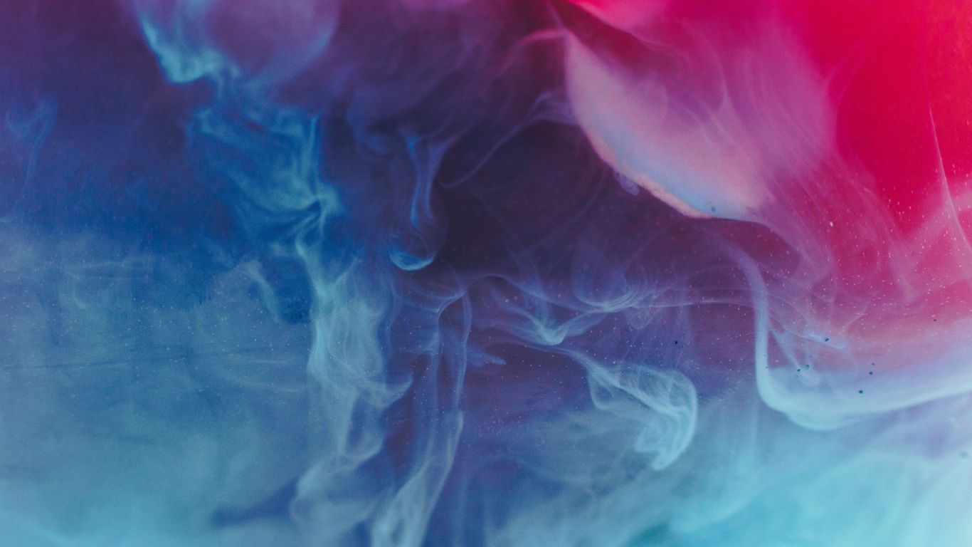 Fumo colorato blu rosa, 1366x768 HD, Laptop