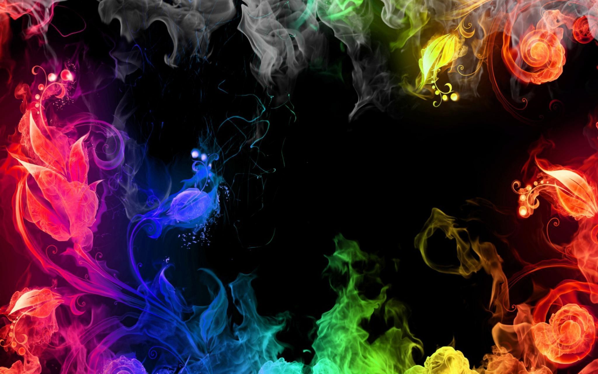 Fumo colorato astratto, 2048x1280 alta risoluzione, ROG Asus Laptop